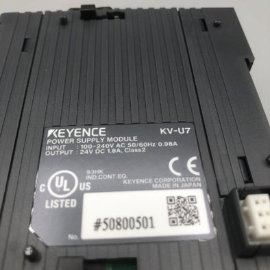 キーエンス AC電源ユニット出力電流1.8A KV-U7