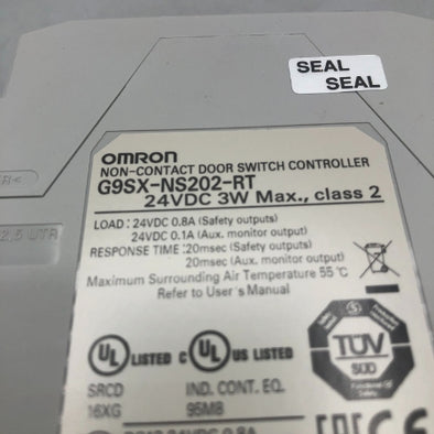オムロン 非接触式ドアスイッチコントローラ G9SX-NS202-RT 24VDC 3W Max.,class2