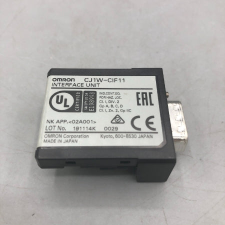 オムロン 変換ユニット CJ1W-CIF11