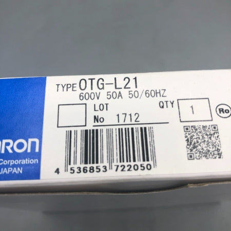 オムロン 零相変流器 OTG-L21 600V 50A 50/60HZ