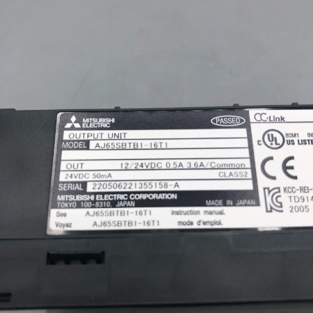 三菱電機 出力ユニット AJ65SBTB1-16T1