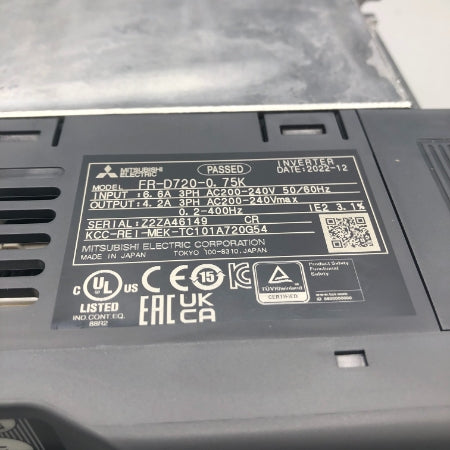 三菱電機 インバータ FR-D720-0.75K