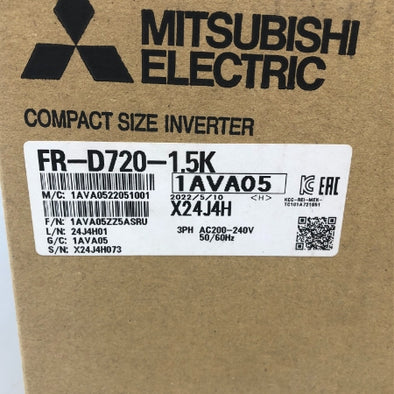 三菱電機 インバータ FR-D720-1.5K