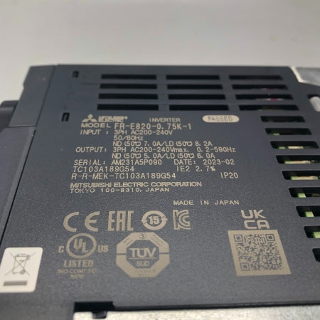 三菱電機 インバータ FR-E820-0.75K-1