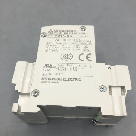 三菱電機 サーキットプロテクタ CP30-BA 2P 1-M 7A