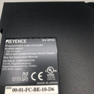 キーエンス EtherNet/IP対応通信ユニット KV-EP02