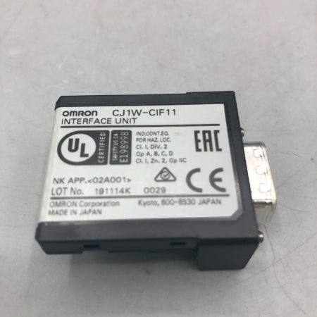 オムロン 変換ユニット CJ1W-CIF11