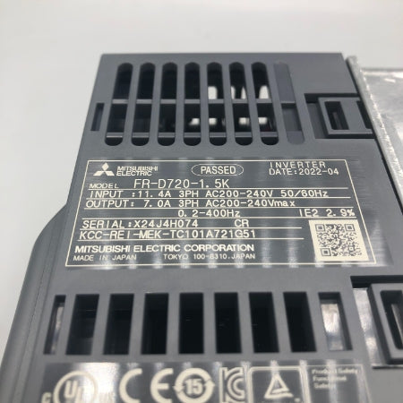 三菱電機 インバータ FR-D720-1.5K