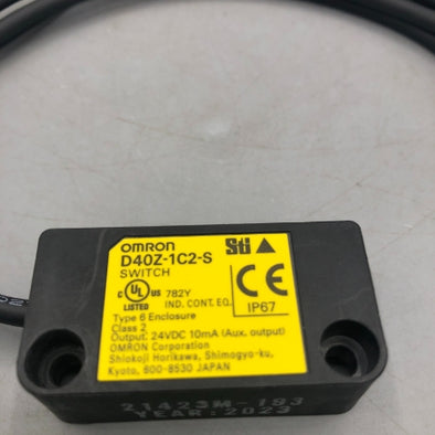 オムロン 小形非接触式ドアスイッチ D40Z-1C2-S