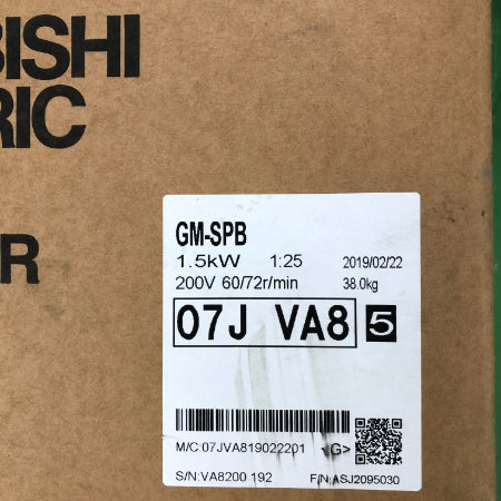 ギアードモータ 三菱電機 GM-SP　1.5KW　1/25　200V
