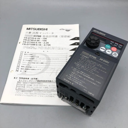 三菱電機 汎用インバータ FR-D720-0.1K | FA機器、メカトロパーツ全般