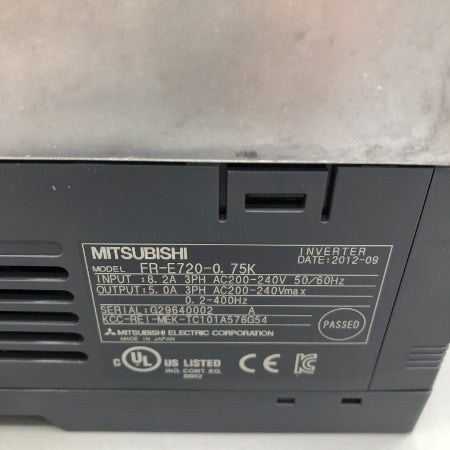 三菱電機 インバータ FR-E720-0.75K | FA機器、メカトロパーツ全般の