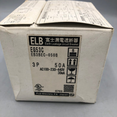 富士電機 漏電遮断器 EG53C　3P　50A