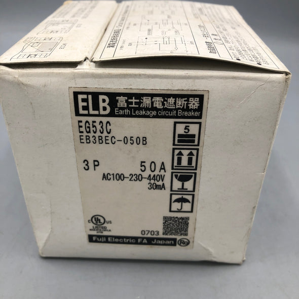 富士電機 漏電遮断器 EG53C 3P 50A | FA機器、メカトロパーツ全般のリユース品 | メカトロパーツ．ｃｏｍ