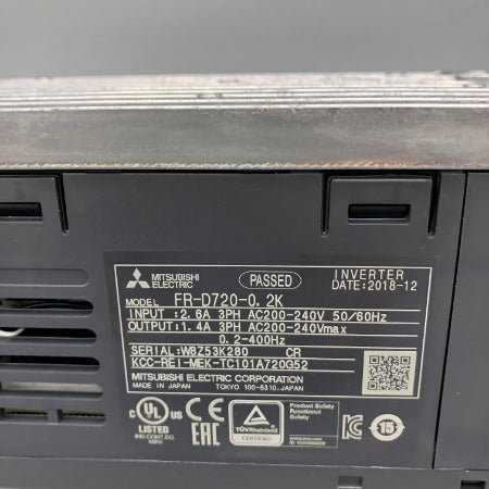 インバータ 三菱電機 FR-D720-0.2K